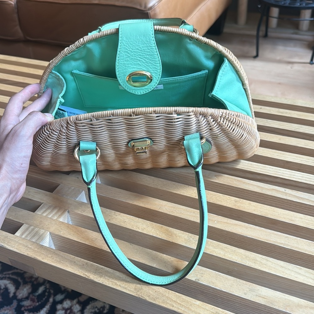 Banana Republic Wicker Handbag - Picture 3 of 5